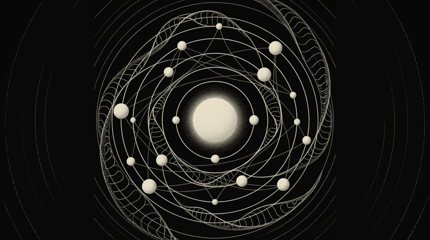 Stippled abstract illustration