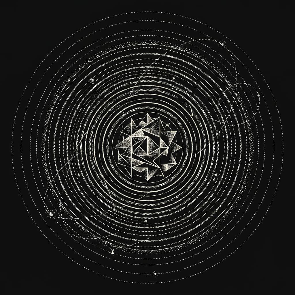 Stippled abstract illustration